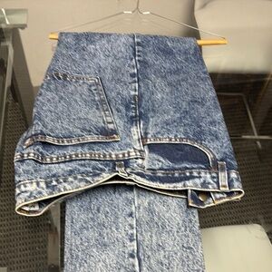 Blue Acid Wash Denim Jeans